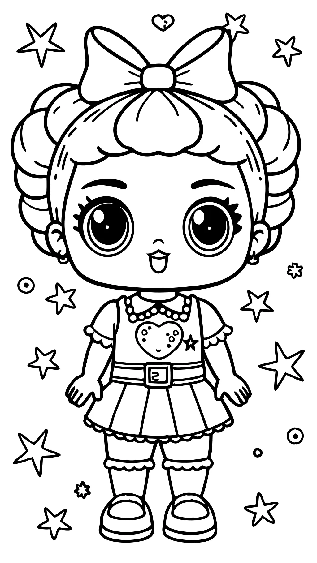 omg dolls coloring page